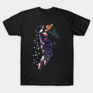 astronaut plays basketball T-Shirt